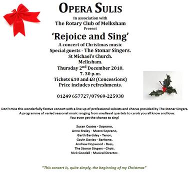 Opera Sulis - Rejoice and Sing